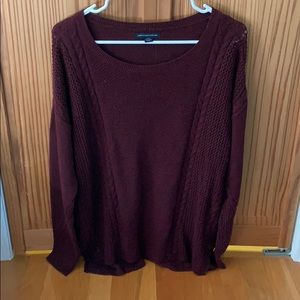 Maroon American eagle sweater